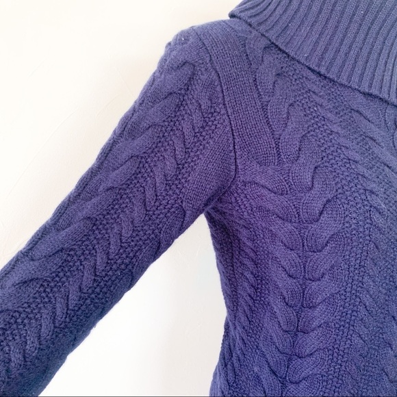 𝅺NWOT Navy Books Brother Cable Knit Sweater. - Picture 2 of 5